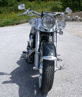 Harley Davidson FLSTN Long Pipe