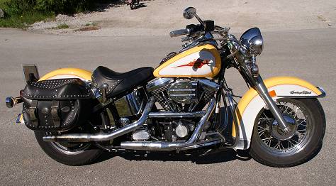 Harley Davidson FXST Yellow