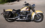 Harley Davidson FXST Yellow