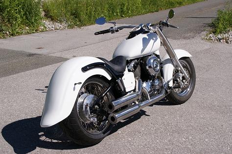 Yamaha XVS 650 Drag Star White Moon